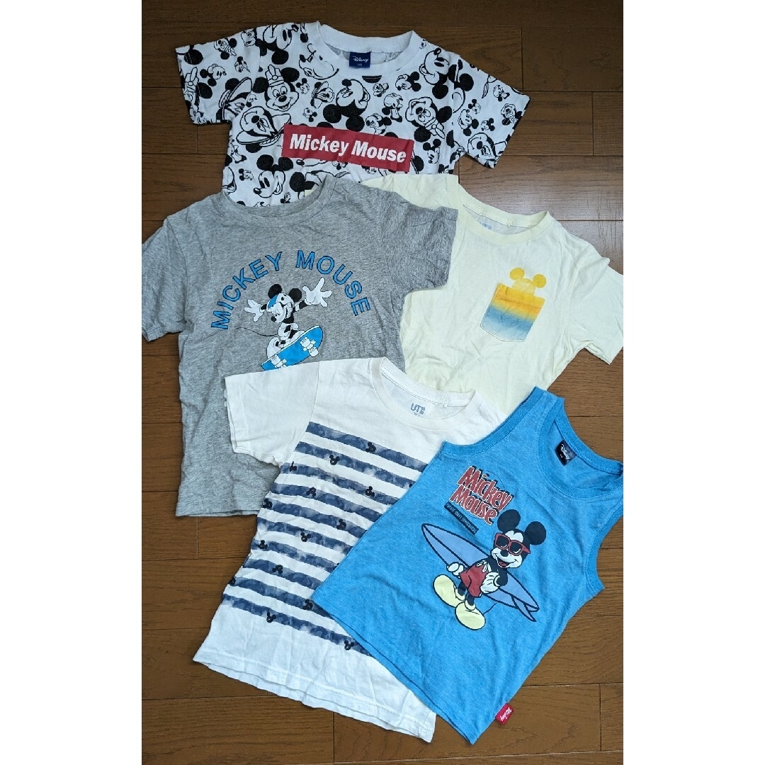 UNIQLO(ユニクロ)のリリー様専用☆　ディズニー　ミッキー　半袖　セット キッズ/ベビー/マタニティのキッズ服男の子用(90cm~)(Tシャツ/カットソー)の商品写真