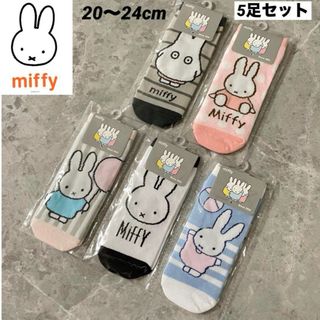 miffy - 新品★Miffy ミッフィー のびのびソックス くるぶしソックス 靴下 5足組