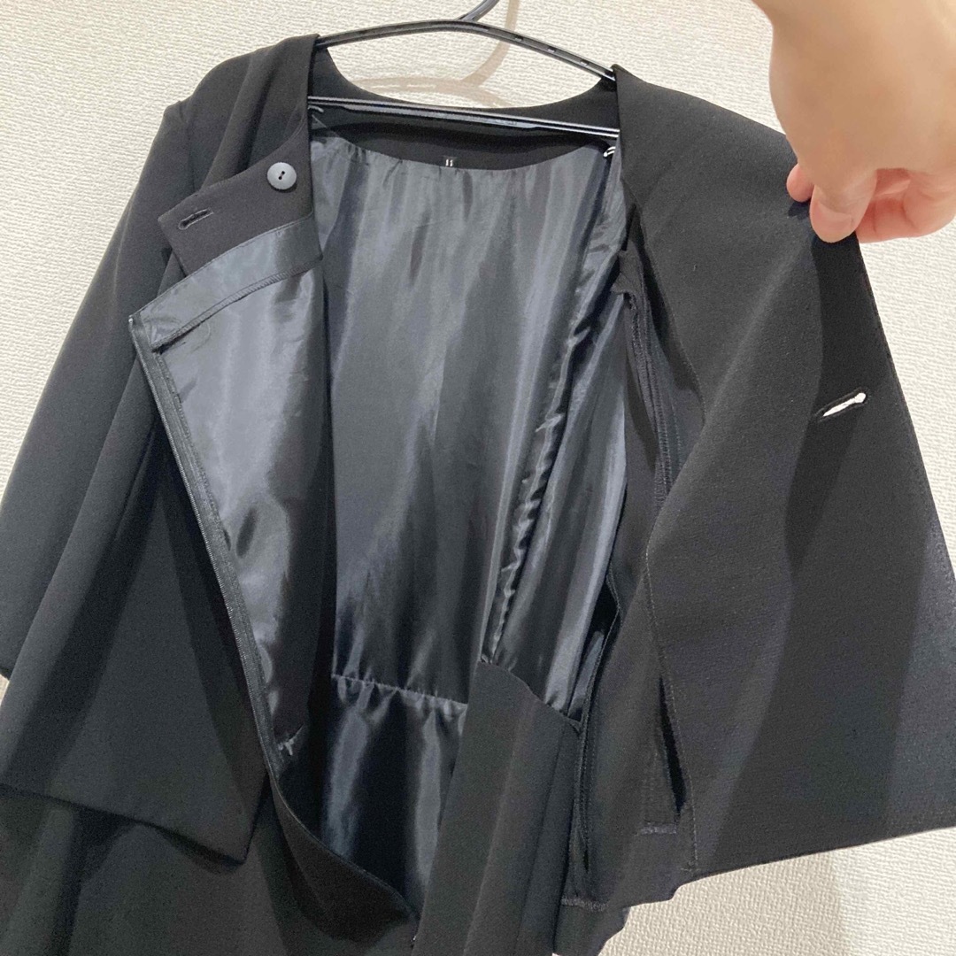喪服　ブラック　フォーマル　スーツ　11AR レディースのフォーマル/ドレス(礼服/喪服)の商品写真