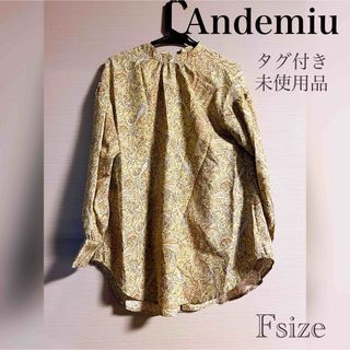 Andemiu 未使用品　タグ付き　トップス　ペイズリー柄(シャツ/ブラウス(長袖/七分))