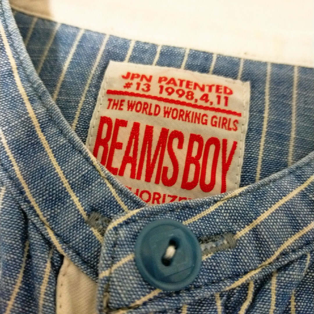 BEAMS BOY(ビームスボーイ)のBEAMS BOY ビームスボーイ シャツワンピース ボーダー レディースのワンピース(ひざ丈ワンピース)の商品写真