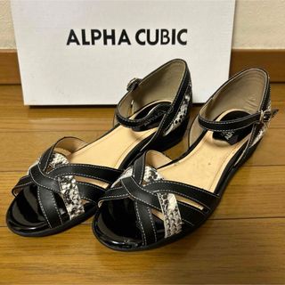 ALPHA CUBIC - ALPHA  CUBIC  レディースストラップサンダル　23.5㎝