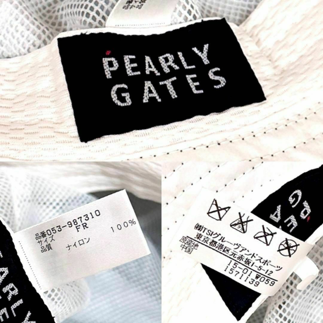 PEARLY GATES(パーリーゲイツ)の【パーリーゲイツ】迷彩カモ柄 89ロゴ ハット ミリタリー ゴルフ カーキ×白 スポーツ/アウトドアのゴルフ(ウエア)の商品写真