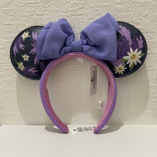ディズニー(Disney)のmT 海外　ディズニー　カチューシャ　紫　パープル　ミニー　ラベンダー　花(カチューシャ)