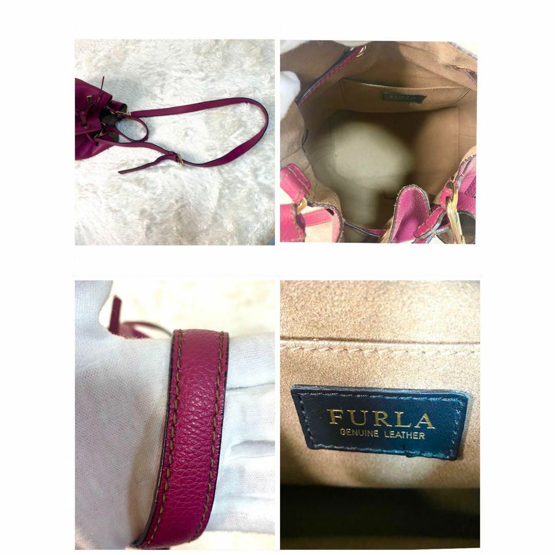 Furla(フルラ)の✨美品✨フルラ コスタンザ 2way ピンク ショルダーバック シボ革 レディースのバッグ(ショルダーバッグ)の商品写真