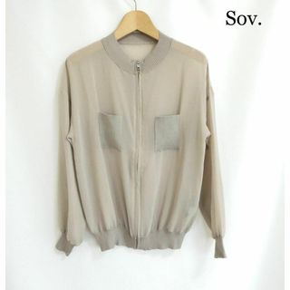 Sov. - 極美品 ソブ 花柄 レース刺繍 タンクトップ カーディガン Sov. - 極美品 ソブ 花柄 レース刺繍 タンクトップ カーディガン