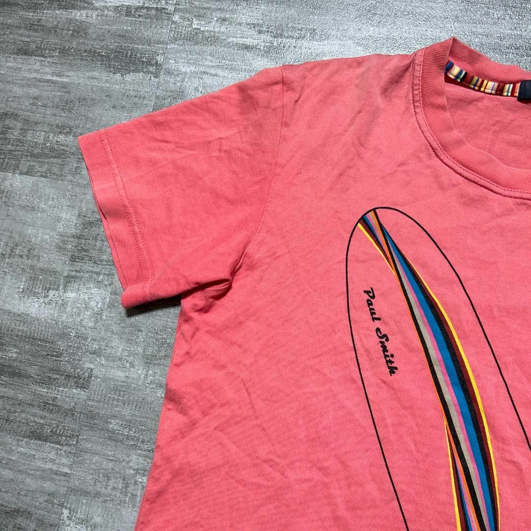 Paul Smith(ポールスミス)のPaul Smith ポールスミス Tシャツ ピンク サーフ ストライプ S メンズのトップス(Tシャツ/カットソー(半袖/袖なし))の商品写真