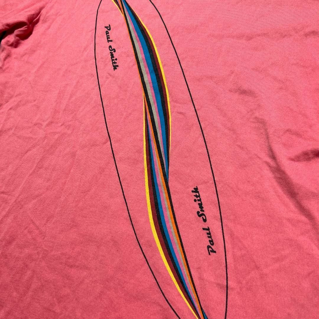 Paul Smith(ポールスミス)のPaul Smith ポールスミス Tシャツ ピンク サーフ ストライプ S メンズのトップス(Tシャツ/カットソー(半袖/袖なし))の商品写真