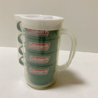 コールマン(Coleman)の【新品未使用】Colemanコールマン　アウトドア　ピッチャー&コップ４個セット(食器)