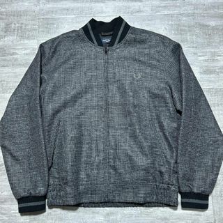 フレッドペリー(FRED PERRY)の美品 FRED PERRY グレンチェック トラックジャケット M ブルゾン(その他)