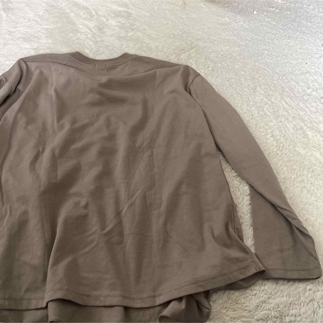 裾フリル　チュニック キッズ/ベビー/マタニティのキッズ服女の子用(90cm~)(Tシャツ/カットソー)の商品写真