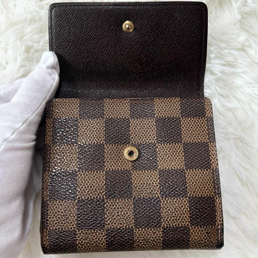 LOUIS VUITTON(ルイヴィトン)のルイヴィトン　ダミエ　ダブルホック 財布　ポルトモネ ビエ カルトクレディ レディースのファッション小物(財布)の商品写真