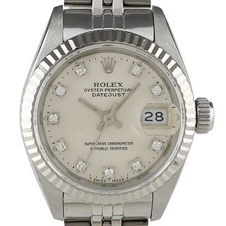 ロレックス(ROLEX)のロレックス デイトジャスト 10Pダイヤ 69174G 自動巻き レディース 【中古】(腕時計)