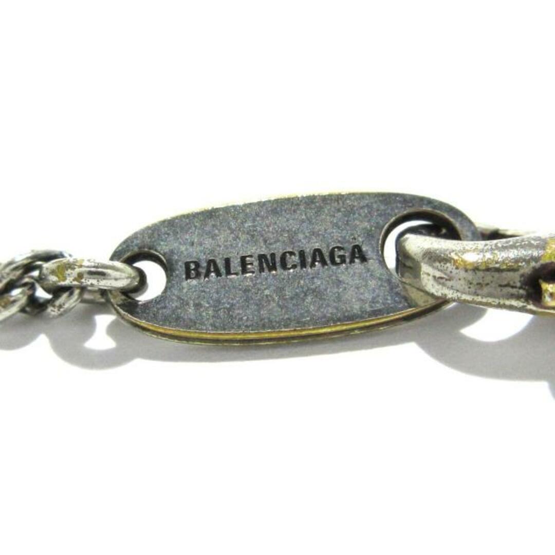 Balenciaga(バレンシアガ)のBALENCIAGA(バレンシアガ) ネックレス - 696223 金属素材 シルバー BBロゴ/2024SS レディースのアクセサリー(ネックレス)の商品写真