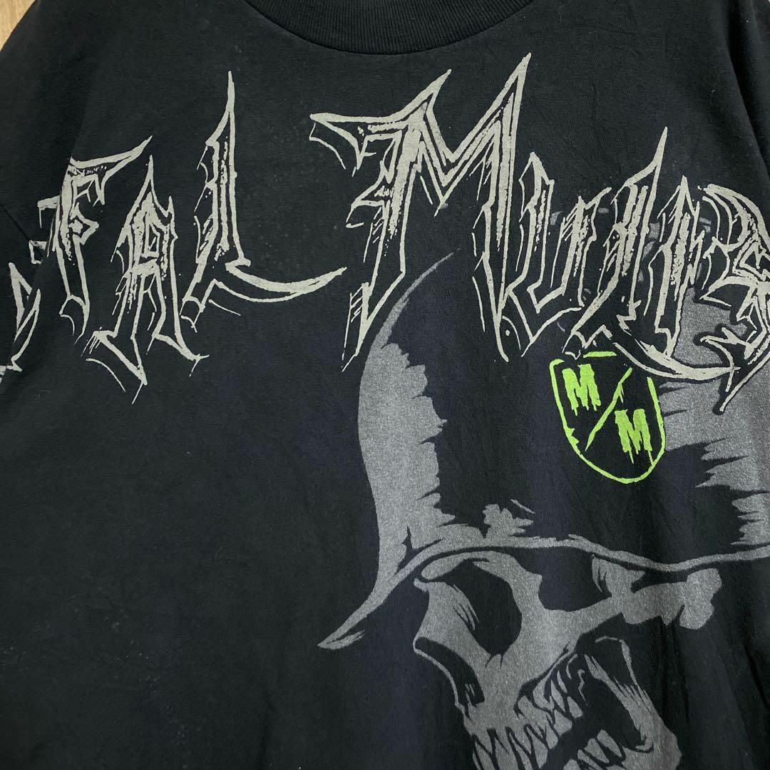 METAL MALISHA Tシャツ 半袖 M USA スカル ガイコツ 古着 メンズのトップス(Tシャツ/カットソー(半袖/袖なし))の商品写真