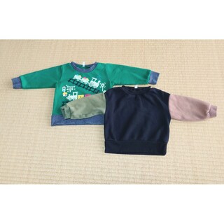 ニシマツヤ(西松屋)の西松屋　SLとバイカラートップス　90サイズ(Tシャツ/カットソー)