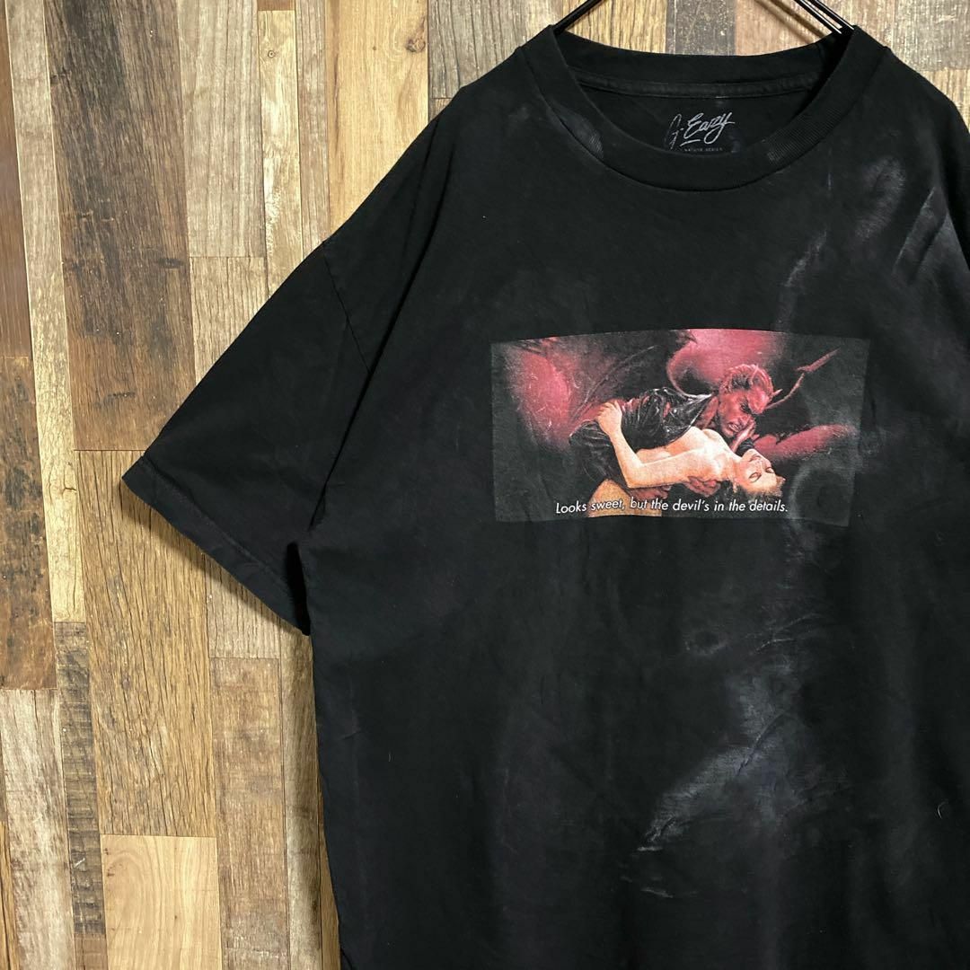 G-EAZY ラッパー デビル Tシャツ XL ブラック 半袖 黒 USA古着 メンズのトップス(Tシャツ/カットソー(半袖/袖なし))の商品写真