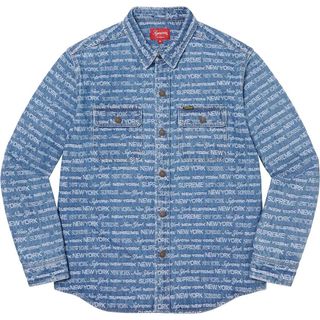 シュプリーム(Supreme)のSupreme -Multi Type Jacquard Denim Shirt(シャツ/ブラウス(長袖/七分))