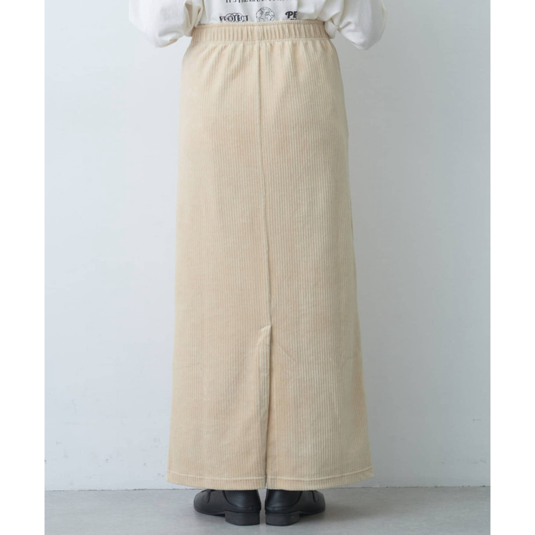 pual ce cin(ピュアルセシン)のストレッチコールスカート レディースのスカート(ロングスカート)の商品写真