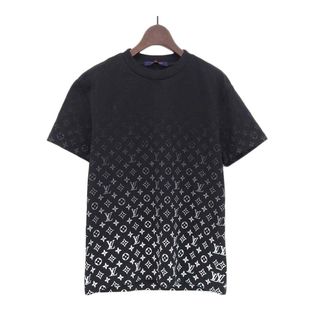 ルイヴィトン(LOUIS VUITTON)のルイヴィトン グラディエント コットン Tシャツ RM232Q メンズ ブラック ホワイト LOUIS VUITTON 【中古】 【アパレル・小物】(シャツ)