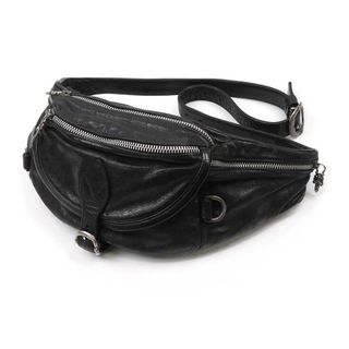 Chrome Hearts - クロムハーツ スナットパック ♯1 ラージ ボディバッグ SV925 レザー ユニセックス ブラック CHROME HEARTS 【中古】 【アパレル・小物】