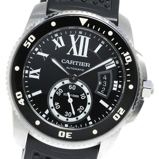 カルティエ(Cartier)のカルティエ CARTIER W7100056 カリブル ドゥ カルティエ ダイバー スモールセコンド 自動巻き メンズ 保証書付き_813463(腕時計(アナログ))