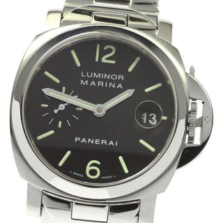 パネライ(PANERAI)のパネライ PANERAI PAM00050 ルミノールマリーナ スモールセコンド デイト 自動巻き メンズ 良品 _796151(腕時計(アナログ))