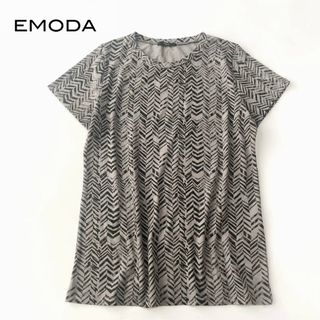 EMODA プリントTシャツ デザインTシャツ トップス プルオーバー