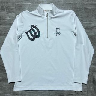 M・Uスポーツ - 美品 MU SPORT エムユースポーツ ミエコウエサコ ハーフジップシャツ 白