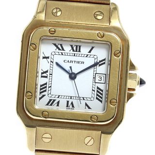 カルティエ(Cartier)のカルティエ CARTIER サントスガルベLM K18YG 自動巻き メンズ _810295(腕時計(アナログ))