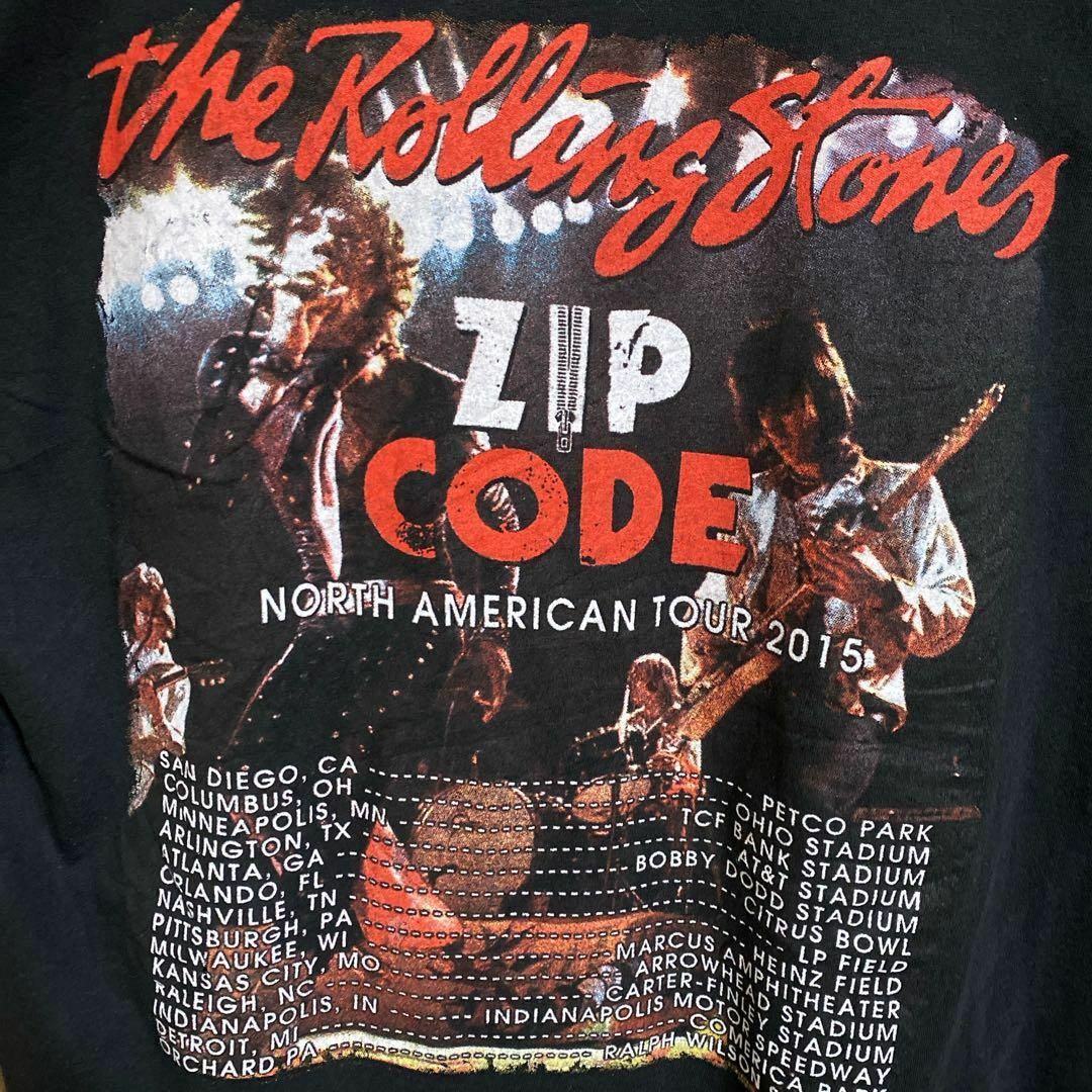 ローリングストーンズ ツアー Tシャツ ロック バンド 半袖 L USA古着 メンズのトップス(Tシャツ/カットソー(半袖/袖なし))の商品写真