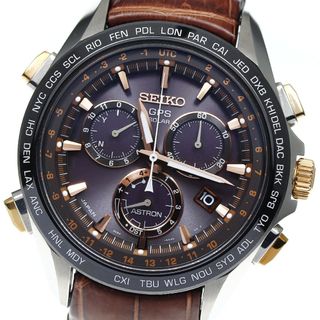 セイコー(SEIKO)のセイコー SEIKO SBXB025 8X82-0AB0-1 アストロン デイト ソーラー電波 メンズ 美品 箱・保証書付き_813525(腕時計(アナログ))