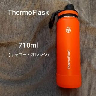 人気　ステンレス　保温 保冷 水筒 アウトドア マイボトル キャロットオレンジ(食器)