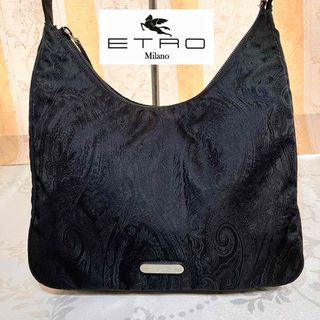 エトロ(ETRO)のETRO クロワッサン型 ペイズリー柄 ナイロン ワンショルダーバッ(ショルダーバッグ)