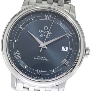 オメガ(OMEGA)のオメガ OMEGA 424.10.37.20.03.002 デビル プレステージ コーアクシャル デイト 自動巻き メンズ 良品 _812293(腕時計(アナログ))