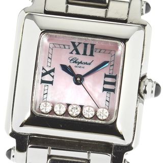 ショパール Chopard 27/8893-23 ハッピースポーツ 5Pダイヤ クォーツ レディース 良品 保証書付き_810574