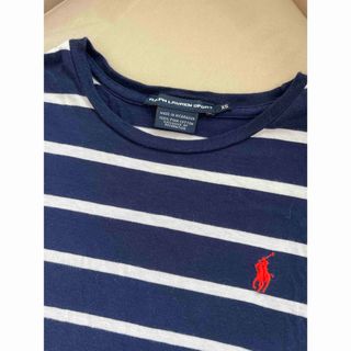 ポロラルフローレン(POLO RALPH LAUREN)のラルフローレン　半袖　Tシャツ　ロゴ　ボーダー　ネイビー　白　polo(Tシャツ(半袖/袖なし))