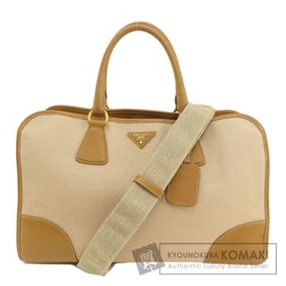 プラダ(PRADA)のPRADA ロゴ金具 トートバッグ キャンバス レディース(トートバッグ)