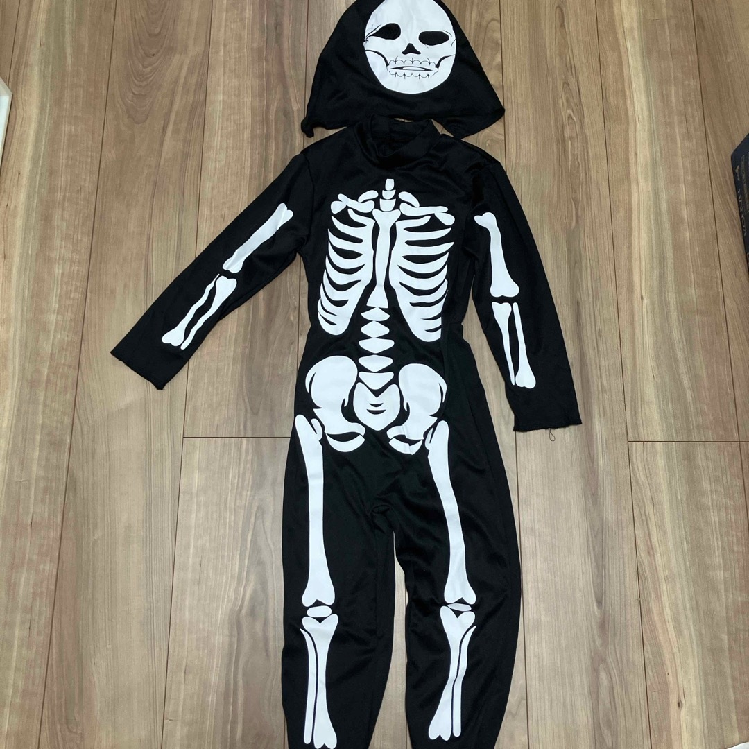 骸骨スーツ　キッズ　ハロウィン　スカル キッズ/ベビー/マタニティのキッズ服男の子用(90cm~)(その他)の商品写真