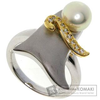 タサキ(TASAKI)のTASAKI パール 真珠 ダイヤモンド リング・指輪 K18WG K18YG レディース(リング(指輪))