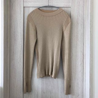 ウィルフリー　 glitter lib  finger hole knit(ニット/セーター)