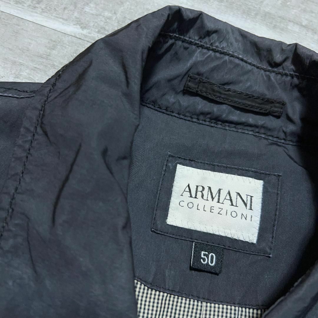 ARMANI COLLEZIONI アルマーニ ステンカラーコート 50 メンズのジャケット/アウター(ステンカラーコート)の商品写真