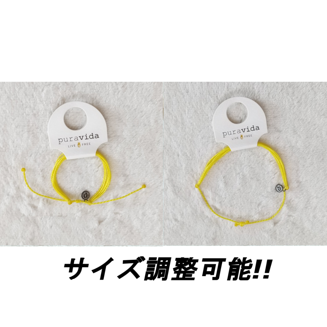 Pura Vida(プラヴィダ)のPura Vida ブレスレット HAPPY YELLOW 男女兼用 レディースのアクセサリー(ブレスレット/バングル)の商品写真