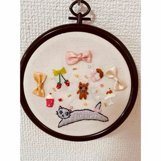 刺繍枠飾り　sweet(その他)