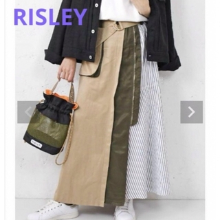 【新品 タグ付き】 リズレー RISLEY 切り替え スカート フリーサイズ(ロングスカート)