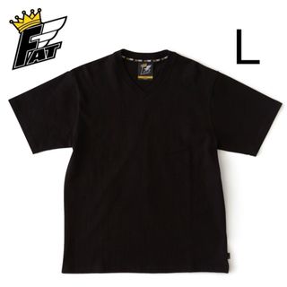 エフエーティー(FAT)のFAT HEVEE BLACK SKINNY Vネック Tシャツ コットン(Tシャツ/カットソー(半袖/袖なし))