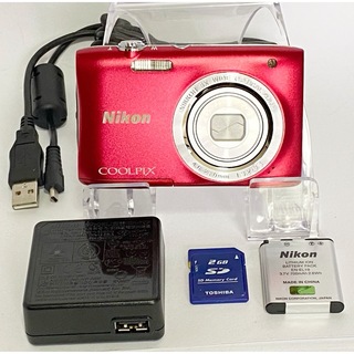 ニコン(Nikon)の【美品】Nikon COOLPIX S2900 ニコン　デジカメ　SDカード付(コンパクトデジタルカメラ)