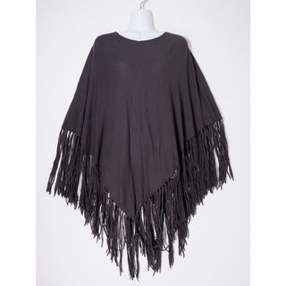 L'Appartement DEUXIEME CLASSE - GOOD GRIEF!/グッドグリーフ 2021SS Knit Fringe Poncho(ニットフリンジポンチョ)【フリー】【LZCA74646】