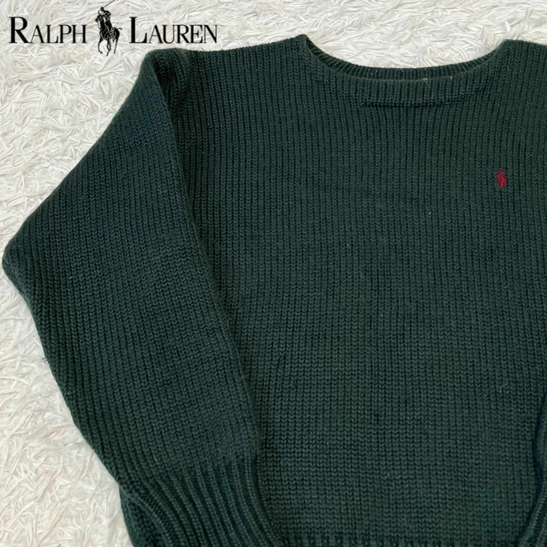 ラルフローレン　ローゲージ　厚手　ニット　セーター　ポニー メンズのトップス(ニット/セーター)の商品写真