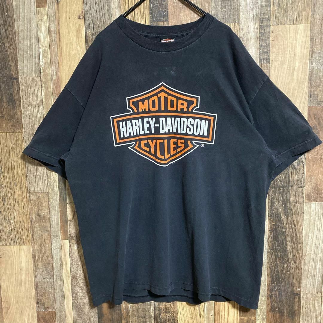 Harley Davidson(ハーレーダビッドソン)のハーレーダビッドソン バイクT オハイオ州 XL メンズ 古着 半袖 Tシャツ メンズのトップス(Tシャツ/カットソー(半袖/袖なし))の商品写真